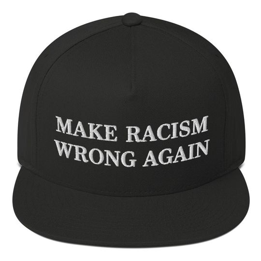 Discover Racism Snapback Cap, Racism Embroidered Hat, Make Racism Wrong Again Hat