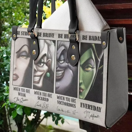 Discover Disneyyy Villains Leather Handbag, Disneyyy Leather Handbag