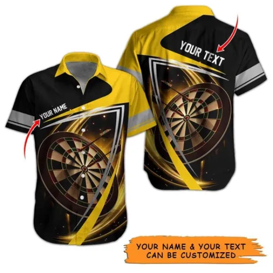 Discover Personalized Name Darts Aloha Hawaiian Shirt   Cool Darts Personalized