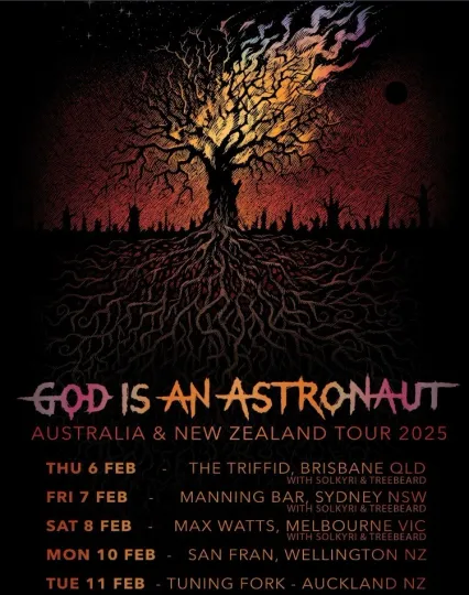 Discover Poster God Is An Astronaut AU&NZ Tour 2025 Poster, gift for fans
