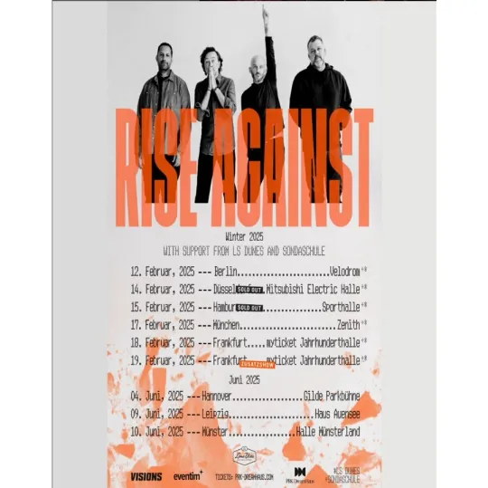 Discover Poster Rise Against Winter Tour 2025 Poster, gift for fans