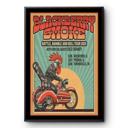 Discover Poster Blackberry Smoke Rattle Ramble And Toll Tour 2025 - Poster Wall Decor