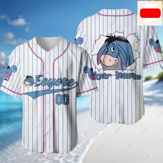 Discover Eeyoree Baseball Jersey, Personalized Shirt, winniee the poohh Jersey, Disneyyy
