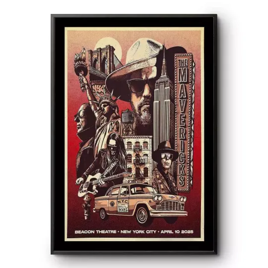 Discover The Mavericks Tour Apr 10 2025 Beacon Theatre New York, NY Poster