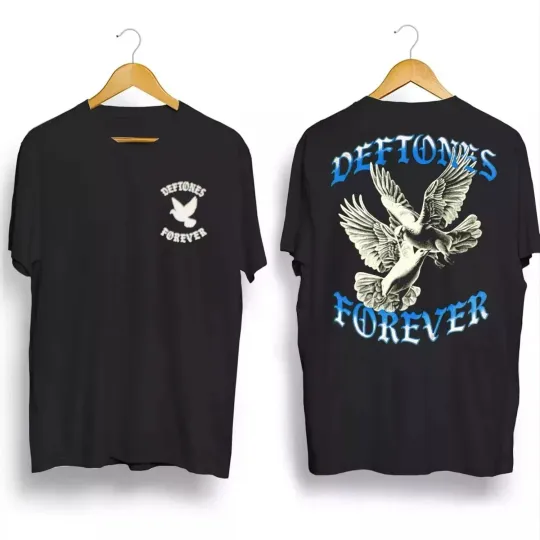 Discover Deftone 2025 North American Tour black color 2 side shirt