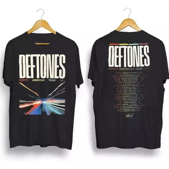 Discover Deftone 2025 North American Tour Black T-Shirt