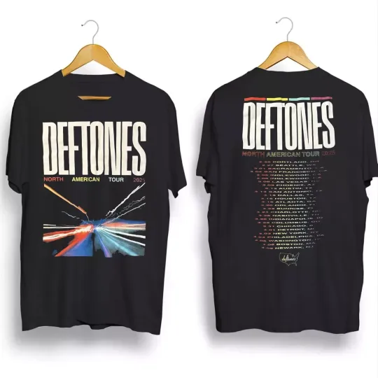 Discover Deftone 2025 North American Tour Black T-Shirt