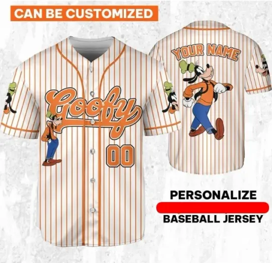 Discover Personalize Disneyyy goofyy Vintage Simple Jersey