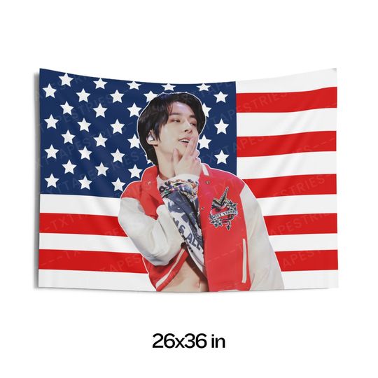 Discover Jake Abs Reveal American Flag, Jake Concert Tapestry