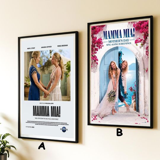 Discover Mamma Mia (2008) Movie Poster| Canvas Poster| Unframed Movie Poster