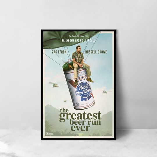 Discover The Greatest Beer Run Ever Movie Poster - High Quality Canvas Art Print - Room Decoration - Art Poster For Gift