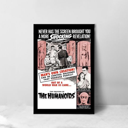 Discover The Creation of the Humanoids Movie Poster - High Quality Canvas Art Print - Room Decoration - Art Poster For Gift