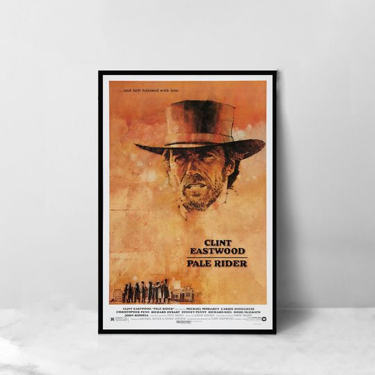 Discover Pale Rider Movie Poster - High Quality Canvas Art Print - Room Decoration - Art Poster For Gift