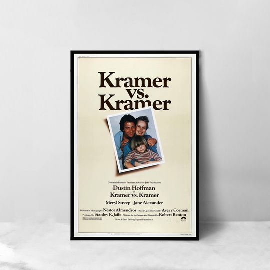 Discover Kramer vs. Kramer Movie Poster - High Quality Canvas Art Print - Room Decoration - Art Poster For Gift
