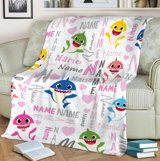 Discover Personalized Name Shark Blanket
