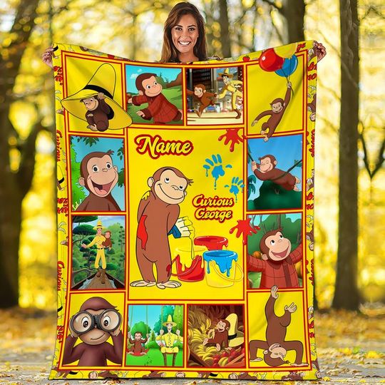 Discover Personalized Curious George Blanket