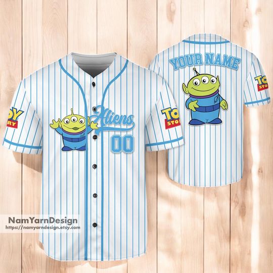 Discover Custom toy stories Alien Baseball Jersey - Kids & Adults