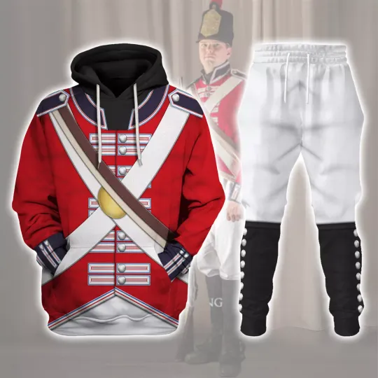 Discover British Line Regiment (1802-1812) Uniform Cosplay Costume Hoodie Jogger Set