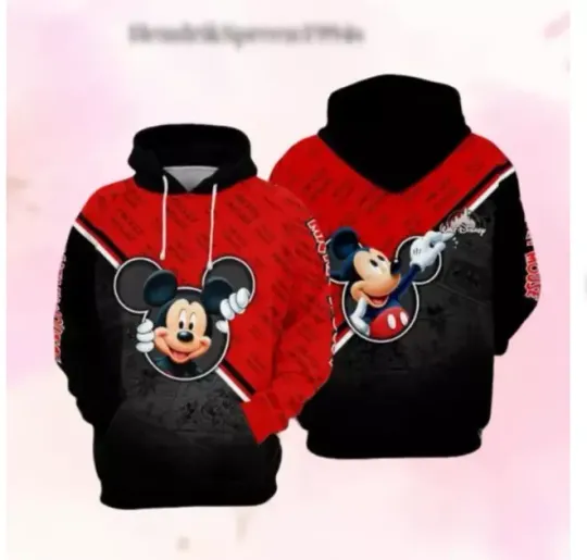 Discover Vintage Mickeyy Checkered 3D HOODIE