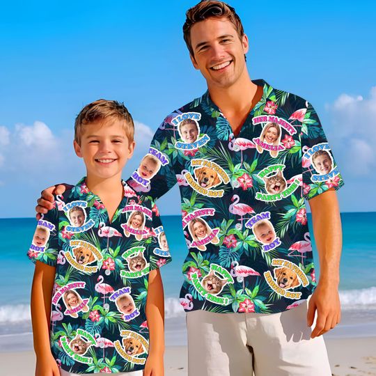 Discover Personalized Hawaiian Shirt, Custom Hawaiian Shirts With Face, Vacation Gifts