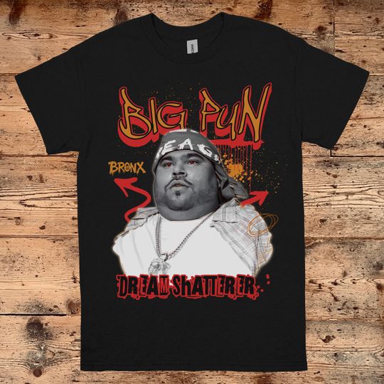 Discover Big Pun T-Shirt - Big Pun Graffiti Graphic Tee - Bronx Hip Hop Legend Shirt