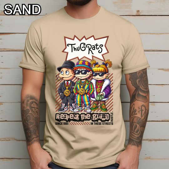 Discover Retro Rugrats T-Shirt - Vintage Cartoon - Cool Rugrats Tee, 90s Nostalgia Shirt