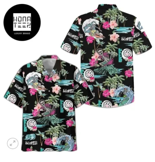 Discover B182 Logo Skull Sea Surfing Hawaiian Shirt 2025  aloha clothing 3d