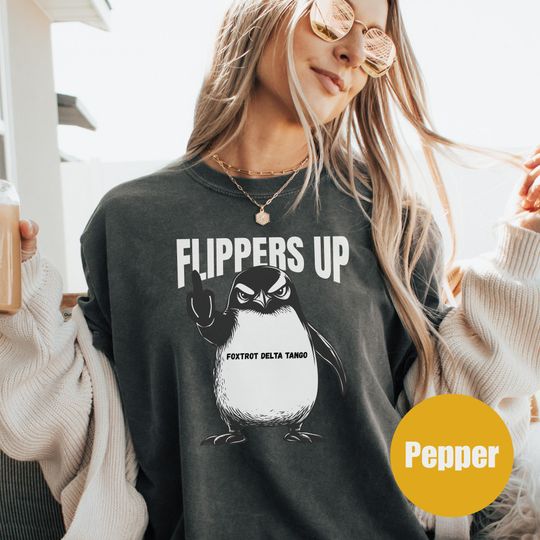 Discover Penguin Flippers Up Shirt, Subtle Fdt Shirt Resistance Protest Shirt