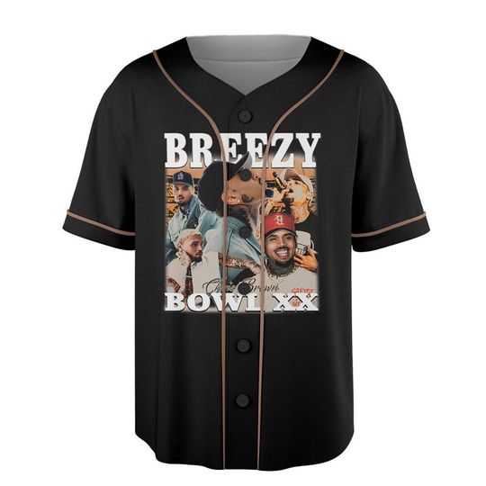 Discover Chris Brown Breezy Bowl XX Tour 2025 Jersey, Chris Brown 2025 Concert