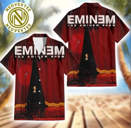 Discover Eminem The Eminem Show Album Cover Aloha Summer Hawaiian Shirt 2025