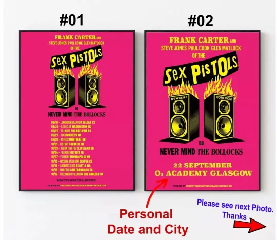 Discover Poster!! sx Pistols Do Never Mind The Bollocks Tour 2025 Date - Wall Decor
