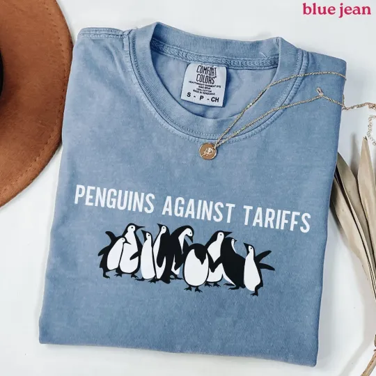 Discover Penguins Against Tariffs T Shirt, RESIST, Flippers Up , Heard Island, FDT Shirt