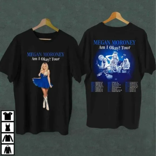 Discover 2025 Megan Moroney Am I Okay Tour Unisex T-shirt