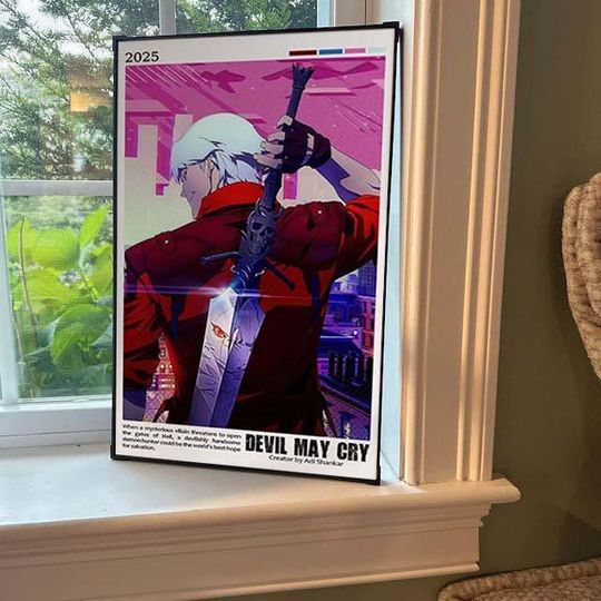 Discover Devil May Cry (2025) Poster- Unframed Movie Poster- Wall Art- Anime Poster- Birthday Gifts
