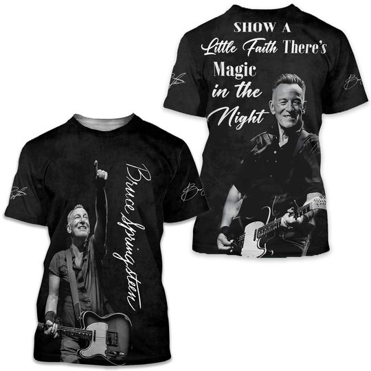 Discover Bruce Springsteen Show A Little Faith There’s Magic T-Shirt