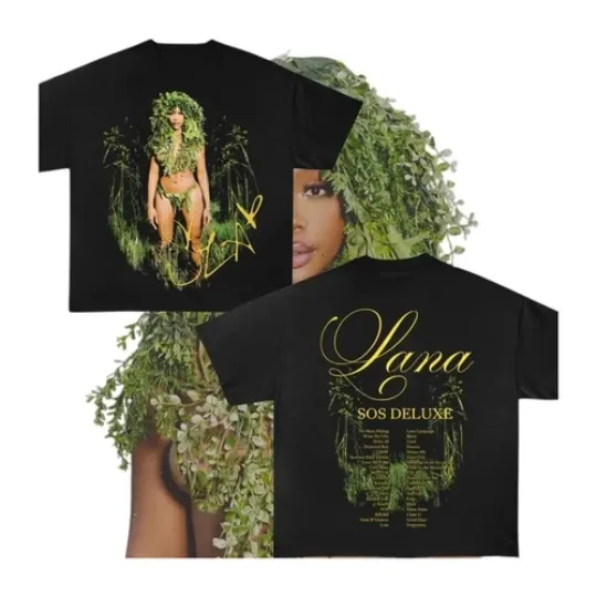 Discover 1. SZA Shirt 90s Black T-Shirt, Music RnB Singer Rapper Shirt Tour