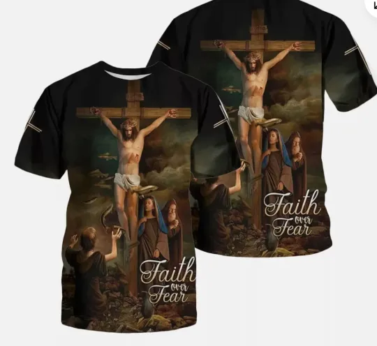 Discover Jesus T-Shirt Jesus 3D Shirt All Over Print Gift For Family And Friends