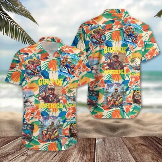 Discover Trump’s Gulf of America Hawaiian Shirt