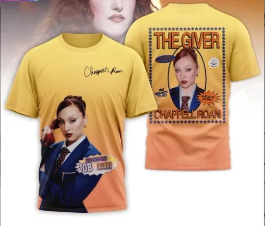 Discover Chappell Roan The Giver Signature 3D T-Shirt