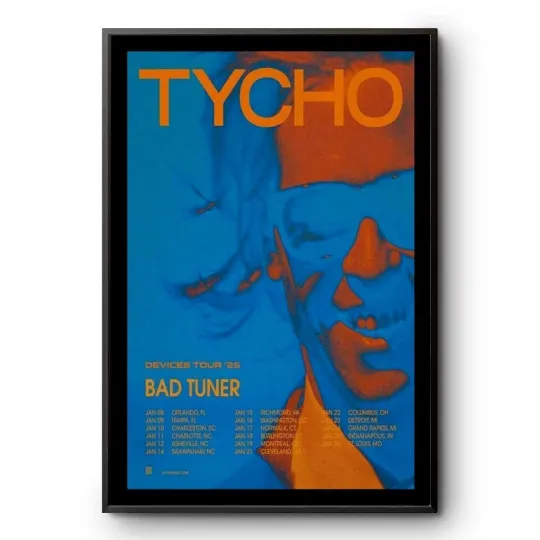 Discover Tycho Devices 2025 Tour Poster - Wall Decor