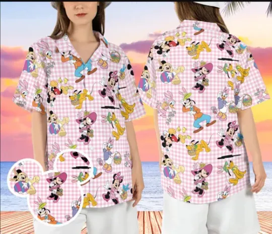 Discover Easter Mickeyy and Friends 3D HAWAII SHIRT Mother Day Gift All Over Print Us Size