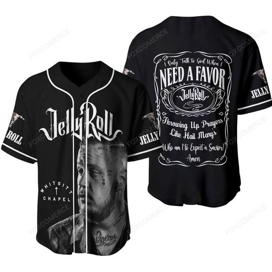 Discover Jelly Roll Jersey, Jelly Roll Baseball Shirt, Jelly Roll Shirt