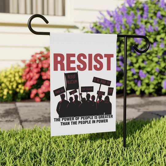Discover Resist Cory Booker Garden Flag, It's Not Left Or Right It's Right Or Wrong Flag