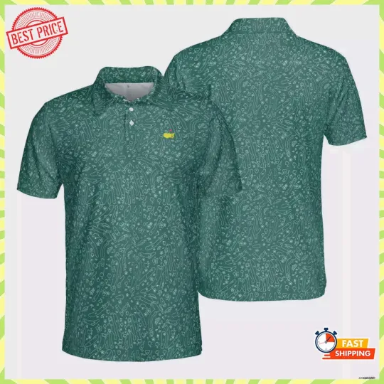 Discover New! Printed Masters Golf Polo Shirt 2025