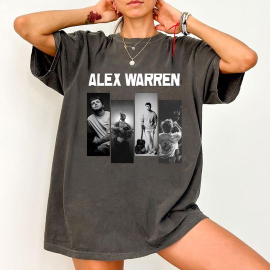 Discover Vintage Alex Warren Unisex T shirt, Tour Music Alex Warren Tour 2025