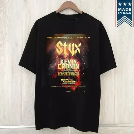 Discover Styxs and Kevin Cronin Band Tour 2025 T Shirt