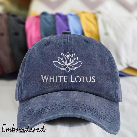Discover Embroidered The White Lotus Resort & Spa TV Embroidered Corduroy Cap