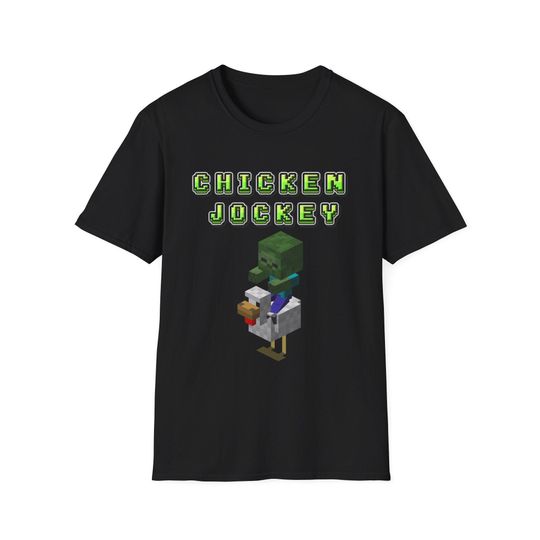 Discover Minecraft Zombie Chicken Unisex T-Shirt, Gamer Gift, Fun Casual Tee, Playful Minecraft Apparel,