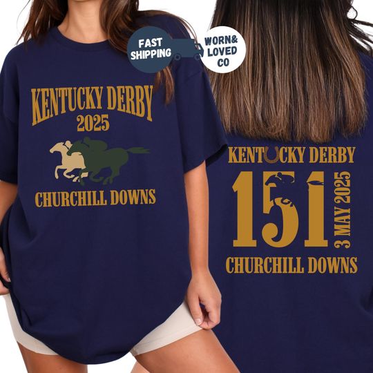 Discover Kentucky Derby 2025 Double Sided T-shirts, Horse Racing Lover T-Shirt