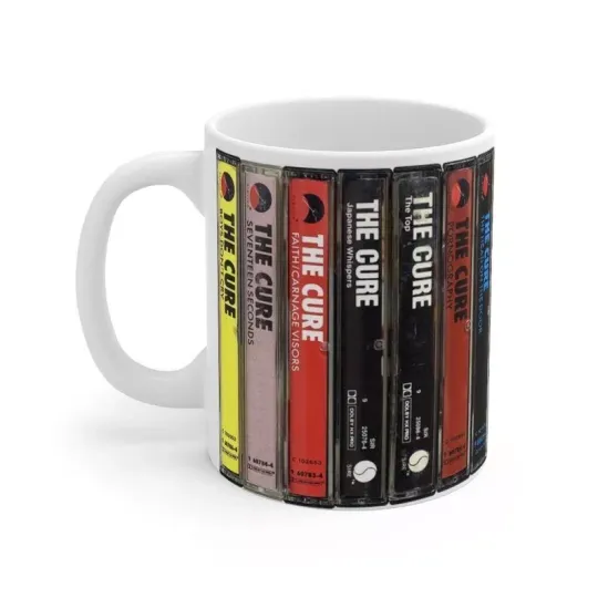Discover Retro The Cure Cassette Tapes Mug - The Cure Coffee Cup - Robert Smith Mug